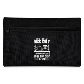 Wie man Disc Golf spielt - Disc Golf Players - Federtasche - Schwarz - Vorne