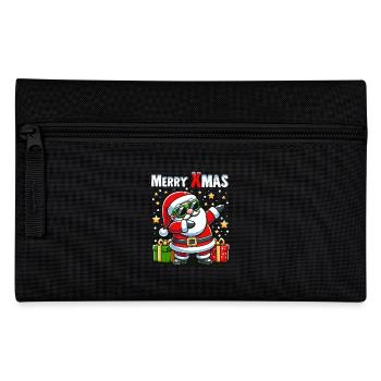 Christmas Santa Claus Dabbing Gift Funny - Pencil Case - black - Front