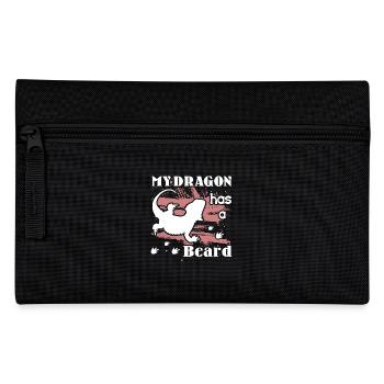 Bearded Dragon My Dragon Has A Beard - Pencil Case - black - Front