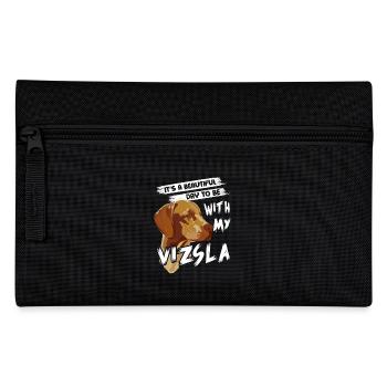 Beautiful Day With Vizsla - Pencil Case - black - Front