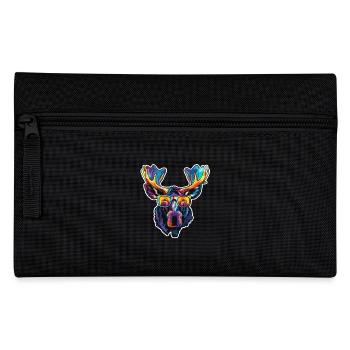 Lustiger Elch mit Sonnenbrille für einen Elch Fan - Federtasche - Schwarz - Vorne