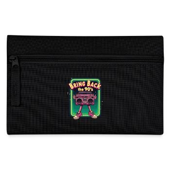 Bring Back the 90's Retro Boombox 90s - Pencil Case - black - Front