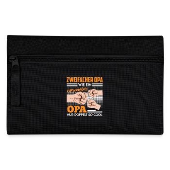 Opi ZWEIFACHER OPA WIE EIN NORMALER OPA DOPPELT - Federtasche - Schwarz - Vorne