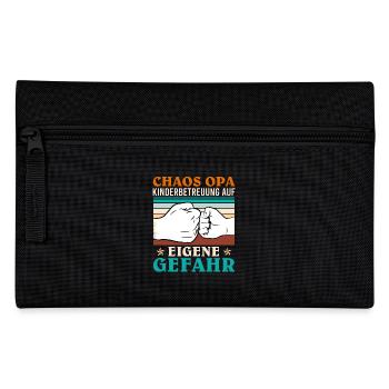 Opi CHAOS OPA KINDERBETREUUNG AUF EIGENE GEFAHR - Federtasche - Schwarz - Vorne