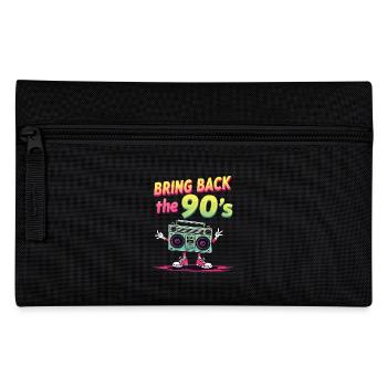 Bring Back the 90's Retro Boombox 90s - Pencil Case - black - Front
