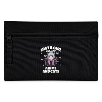 Just A Girl Who Loves Anime and Cats Cute Cat - Federtasche - Schwarz - Vorne