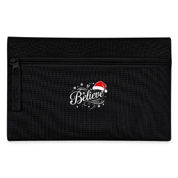Believe in Santa Claus, Funny Christmas Merry Xmas - Federtasche - Schwarz - Vorne