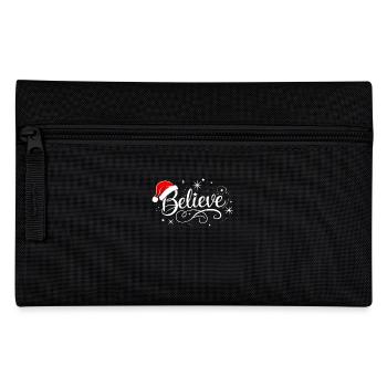 Believe in Santa Claus, Funny Christmas Merry Xmas - Federtasche - Schwarz - Vorne