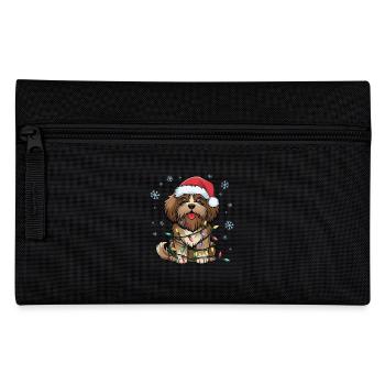 Lumières de Noël Havanais Noël Chiens Cadeaux - Trousse - noir - Devant