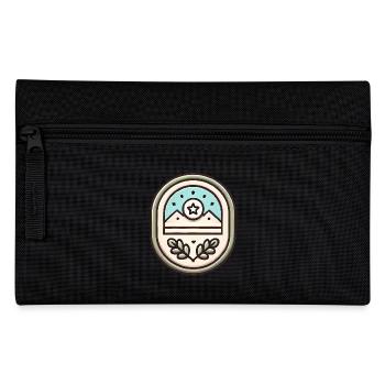 Einfache Abzeichen-Design-Soft-Illustration - Federtasche - Schwarz - Vorne