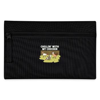 Chillin' With My Chickens Art Design For - Pencil Case - black - Front