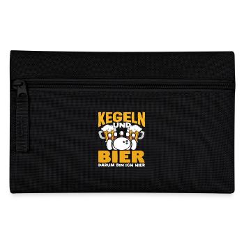Bowling and beer That's why I'm fun here - Pencil Case - black - Front