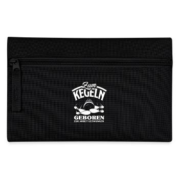 Born to bowling, forced to work - Pencil Case - black - Front