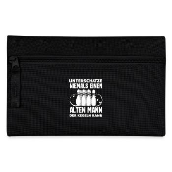 Ne sous-estimez jamais un vieil homme de quilles - Trousse - noir - Devant
