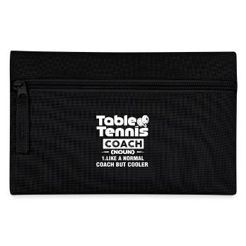 Table Tennis Coach Definition - Pencil Case - black - Front
