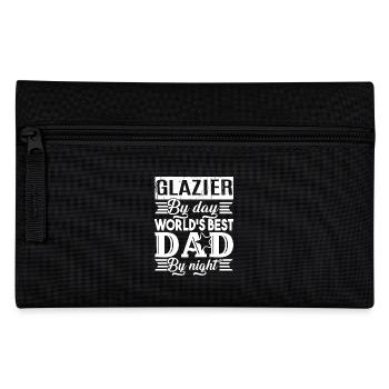 Glazier By Day World's Best Dad By Night - Pencil Case - black - Front