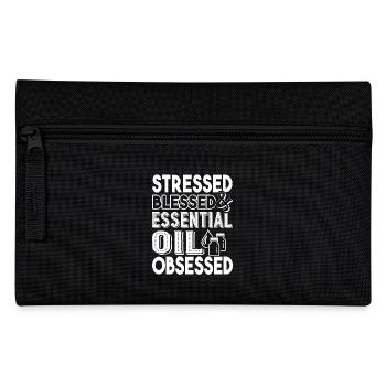Stressed Essential Oil Obsessed - Pencil Case - black - Front
