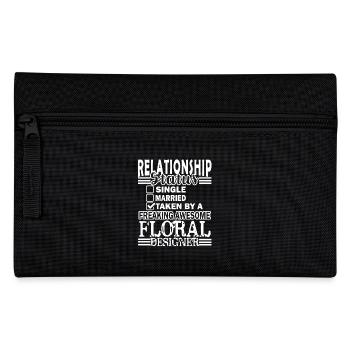 Floral Designer Relationship Status - Pencil Case - black - Front