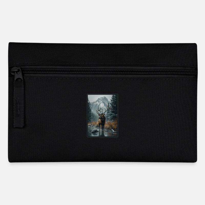Elche Elch - Federtasche - Schwarz