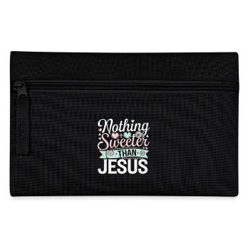 Nothing Sweeter Than Jesus 6 - Federtasche - Schwarz - Vorne