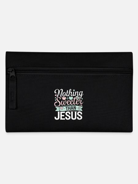 Nothing Sweeter Than Jesus 6 - Federtasche - Schwarz
