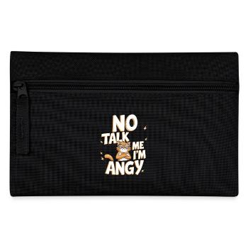 No Talk Me I'm Angy 6 - Federtasche - Schwarz - Vorne