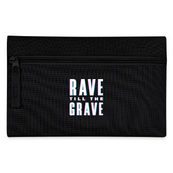 Techno Lover Rave Till The Grave - Federtasche - Schwarz - Vorne