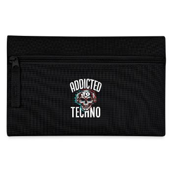 Addicted To Techno Für Techno Lover - Federtasche - Schwarz - Vorne