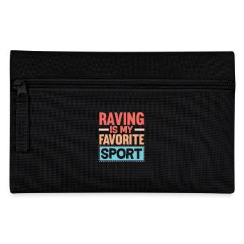 Techno Lover Raving Is My Favorite Sport - Federtasche - Schwarz - Vorne