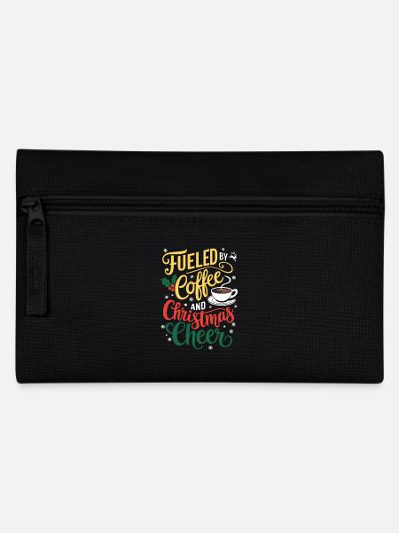 Fueled By Coffee And Christmas Cheer - Federtasche - Schwarz