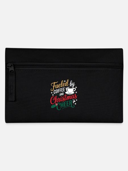 Fueled By Coffee And Christmas Cheer - Federtasche - Schwarz
