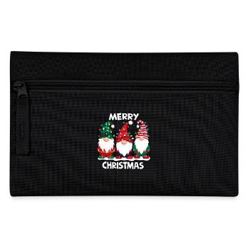 Joyeux Noël Gnomes Hommes Femmes Famille Assorti - Trousse - noir - Devant