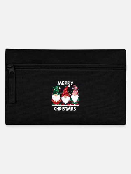 Merry Christmas Gnomes Men Women Family Matching - Federtasche - Schwarz