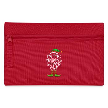 I'm The Animal Lover Elf Matching Family Christmas - Federtasche - Rot - Vorne