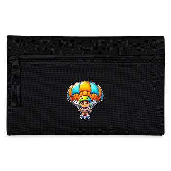 Fallschirm Skydiving - Federtasche - Schwarz - Vorne