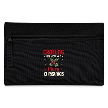 Craft my way to Merry Christmas - Pencil Case - black - Front