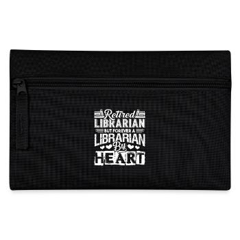Librarian Forever A Librarian By Heart - Pencil Case - black - Front