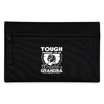 Wrestling Tough Enough To Be Wrestling Grandma - Pencil Case - black - Front