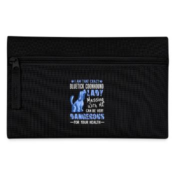 Bluetick Coonhound Lady - Pencil Case - black - Front