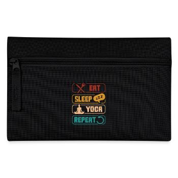 Eat Sleep Yoga Repeat Relaxation - Pencil Case - black - Front