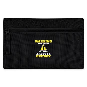 Warning Can Talk About History Adventure - Pencil Case - black - Front