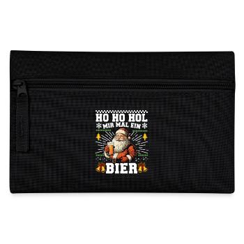 Ho Ho Hol Mir Mal Ein Bier Weihnachten Christmas - Federtasche - Schwarz - Vorne