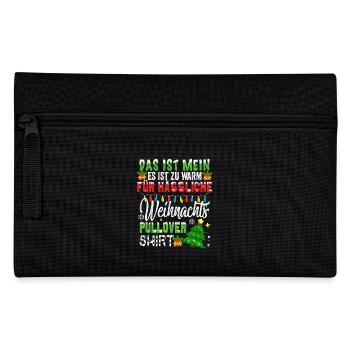 Weihnachtsmann Weihnachten Hässliche Weihnachten - Federtasche - Schwarz - Vorne