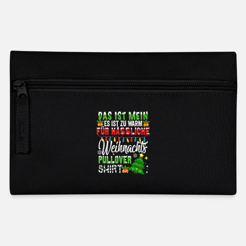 Weihnachtsmann Weihnachten Hässliche Weihnachten - Federtasche - Schwarz