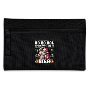 Ho Ho Hol Mir Mal Ein Bier Weihnachten Christmas - Federtasche - Schwarz - Vorne