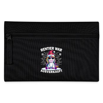Reindeer was sold out Unicorn Christmas - Pencil Case - black - Front