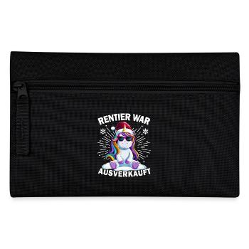 Reindeer was sold out Unicorn Christmas - Pencil Case - black - Front