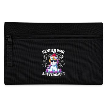 Reindeer was sold out Unicorn Christmas - Pencil Case - black - Front