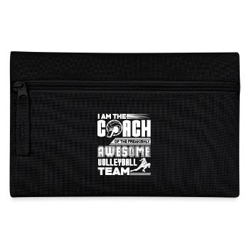 Proud Coach Of Awesome Volleyball Team - Pencil Case - black - Front