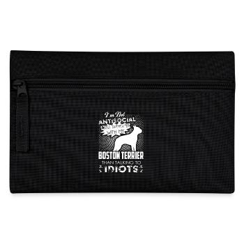 Boston Terrier Dog Lover - Pencil Case - black - Front